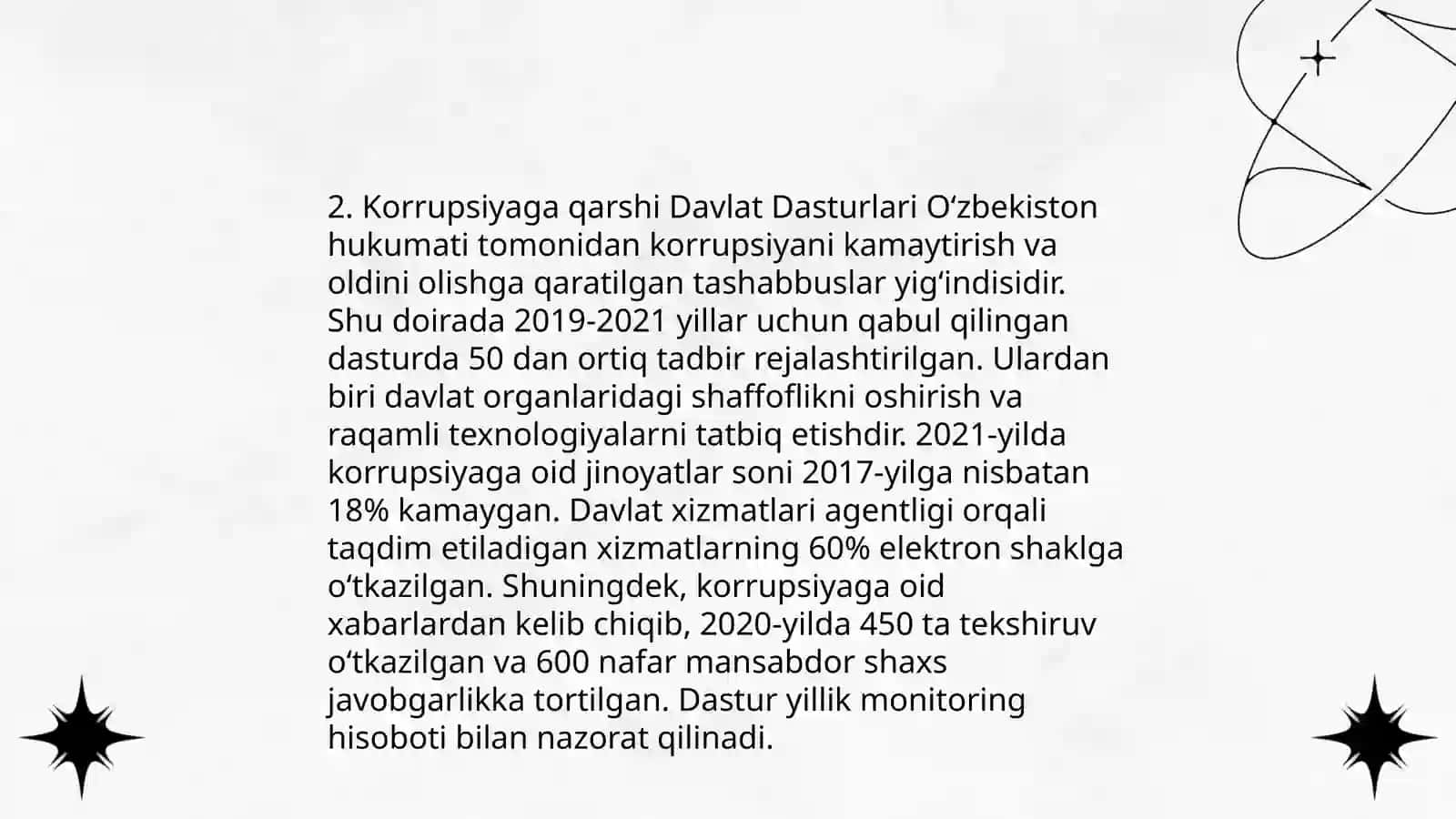 Oʻzbekistonda Korrupsiyaga qarshi kurash mexanizmlari 4