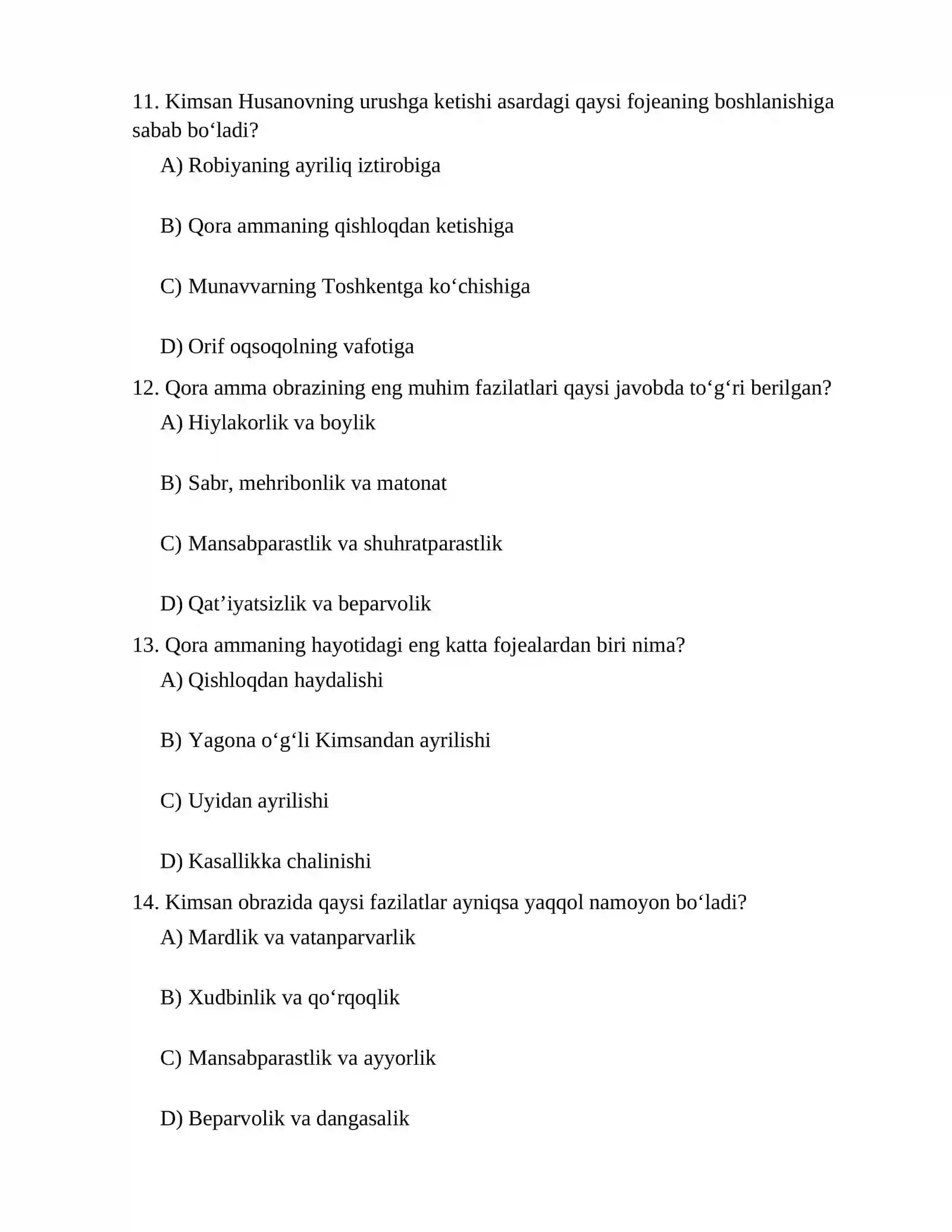 IKKI ESHIK ORASI TEST 4