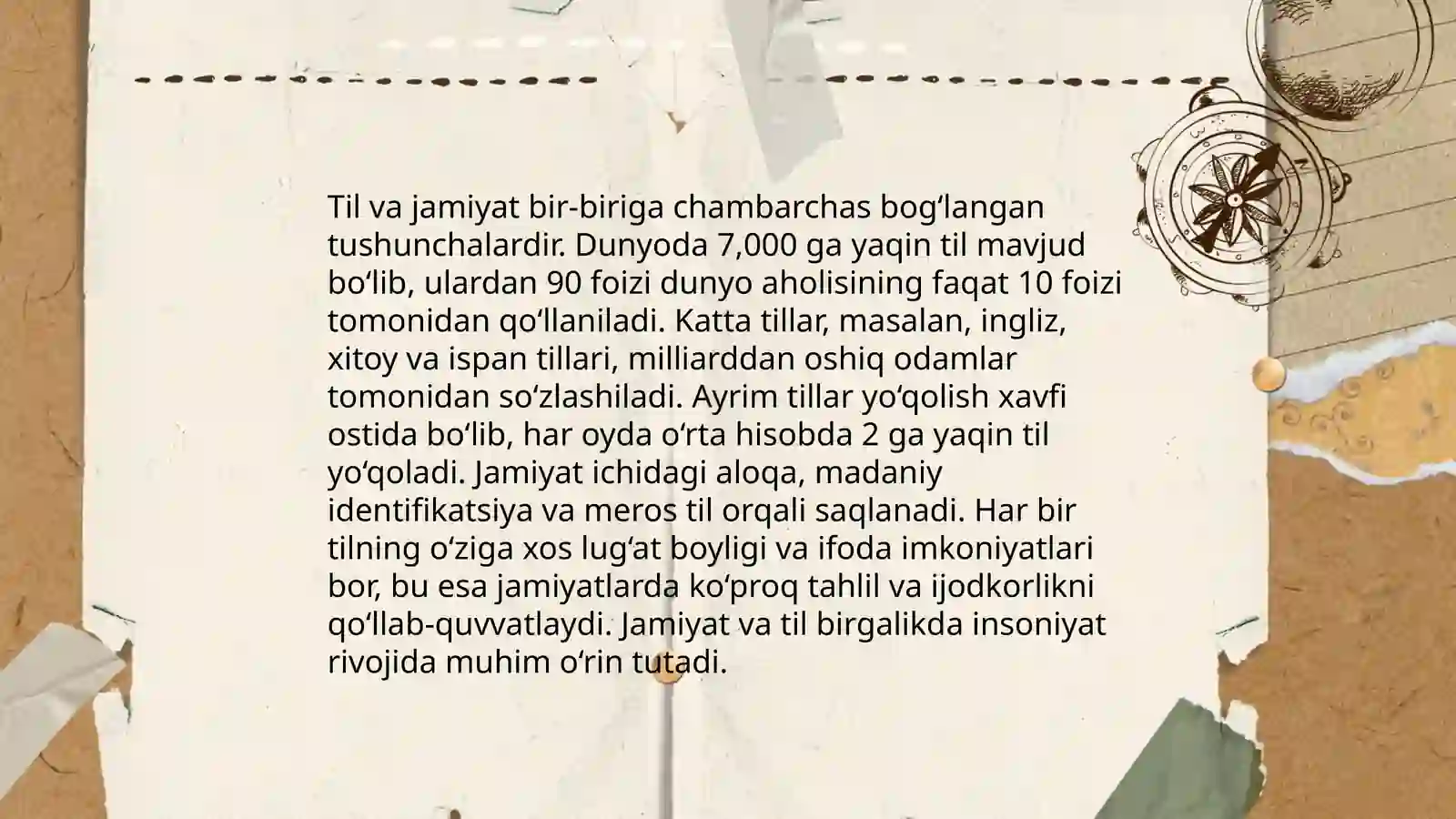 Dialektal oʻrganishlar 4