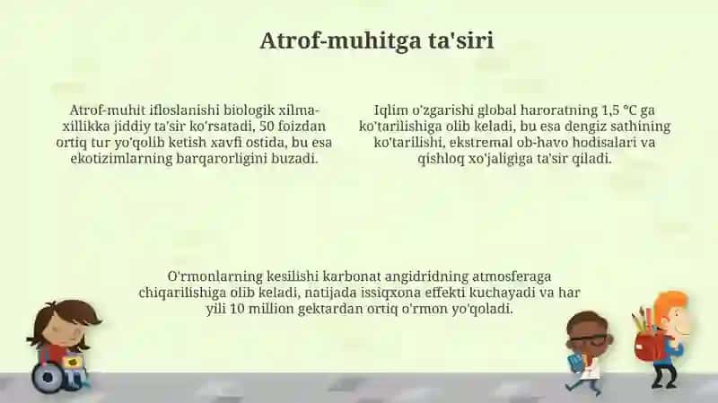 Ecologiya muammolarini birga xal qilamiz 4
