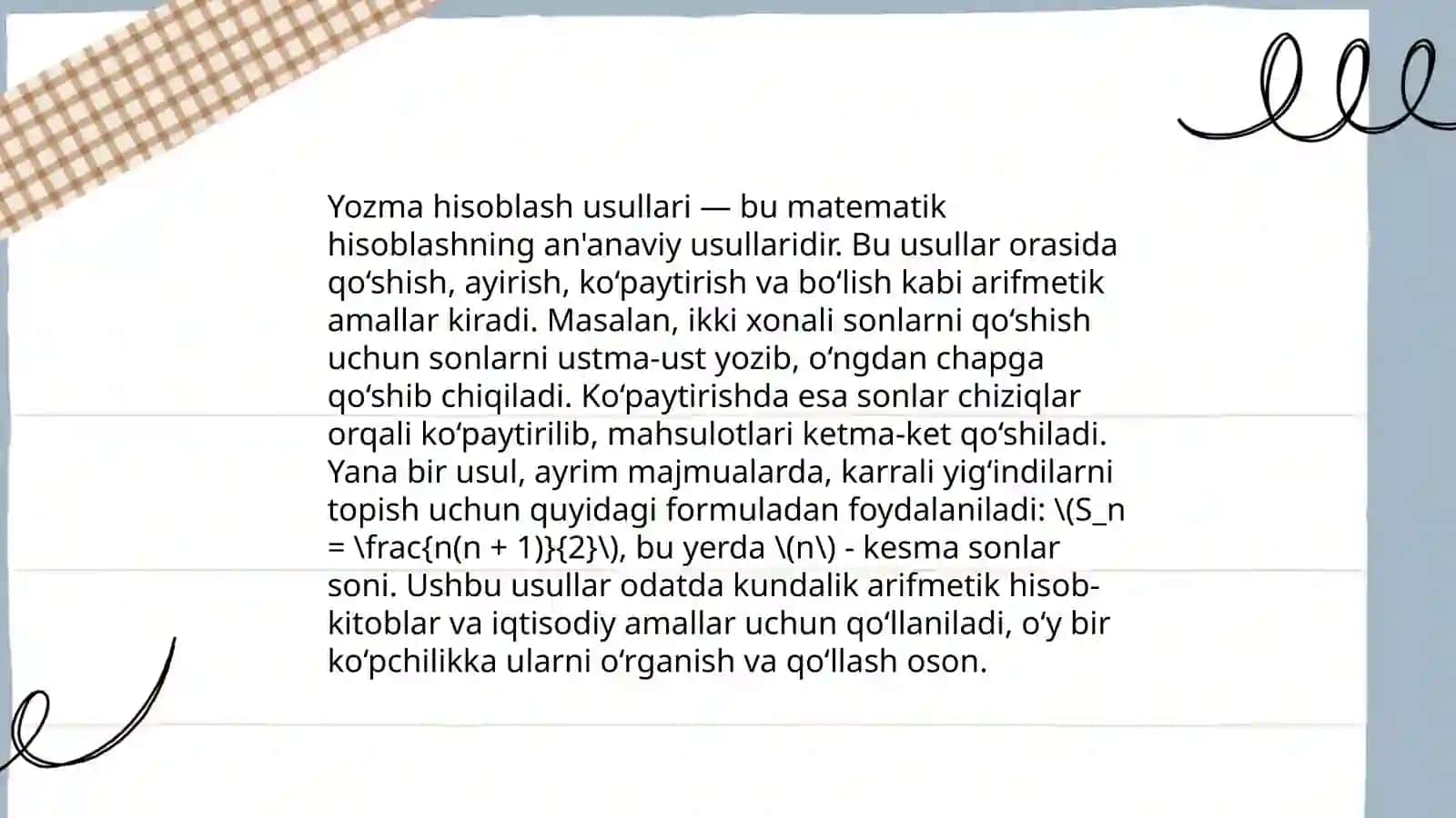 Ogʻzaki va yozma hisoblashga doir didaktik oʻyinlar topshiriqlar toʻplamini tuzish 4