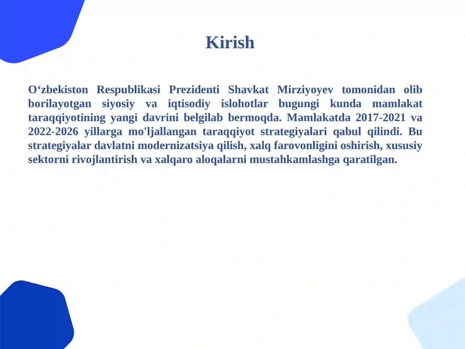 O'zbekistonning taraqqiyot strategiyasi tahlili 4