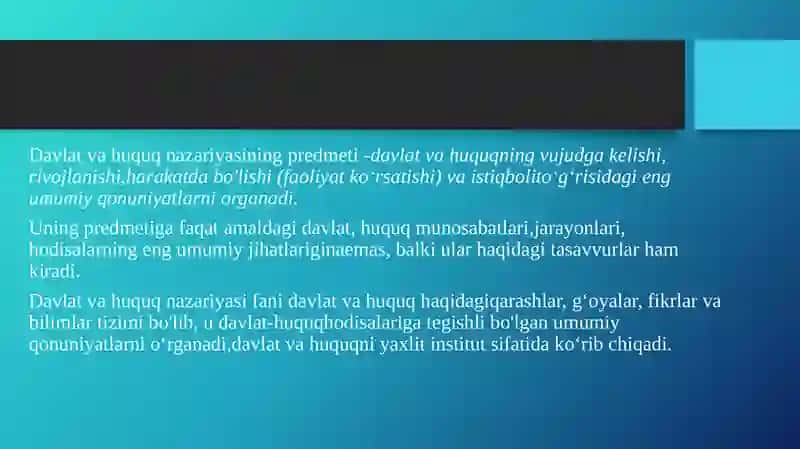 Davlat va huquq nazariyasining predmeti va metodlari 4