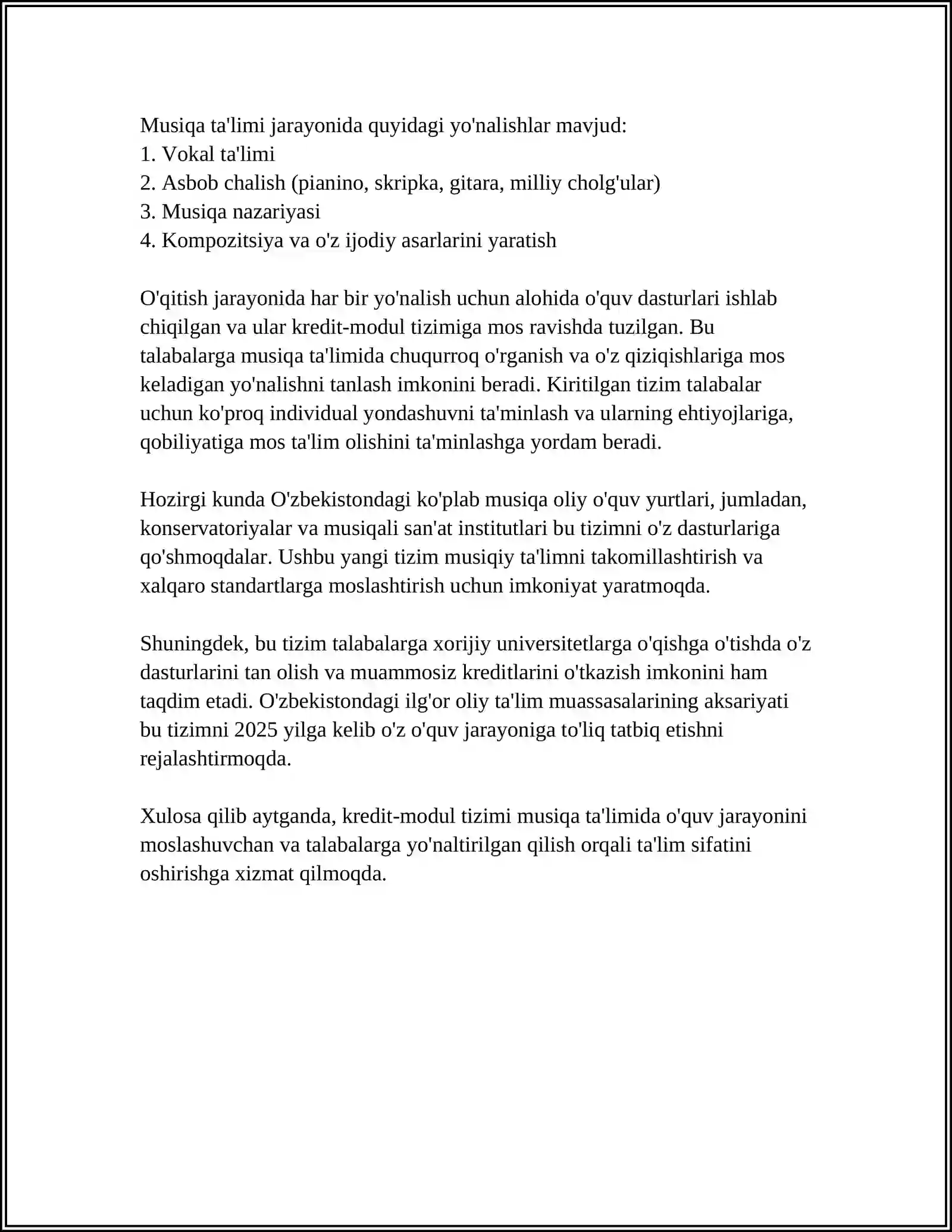 KREDIT MODUL TIZIMIDA MUSIQA KADRLARINI TAYYORLASH MEHANIZMLARI 4