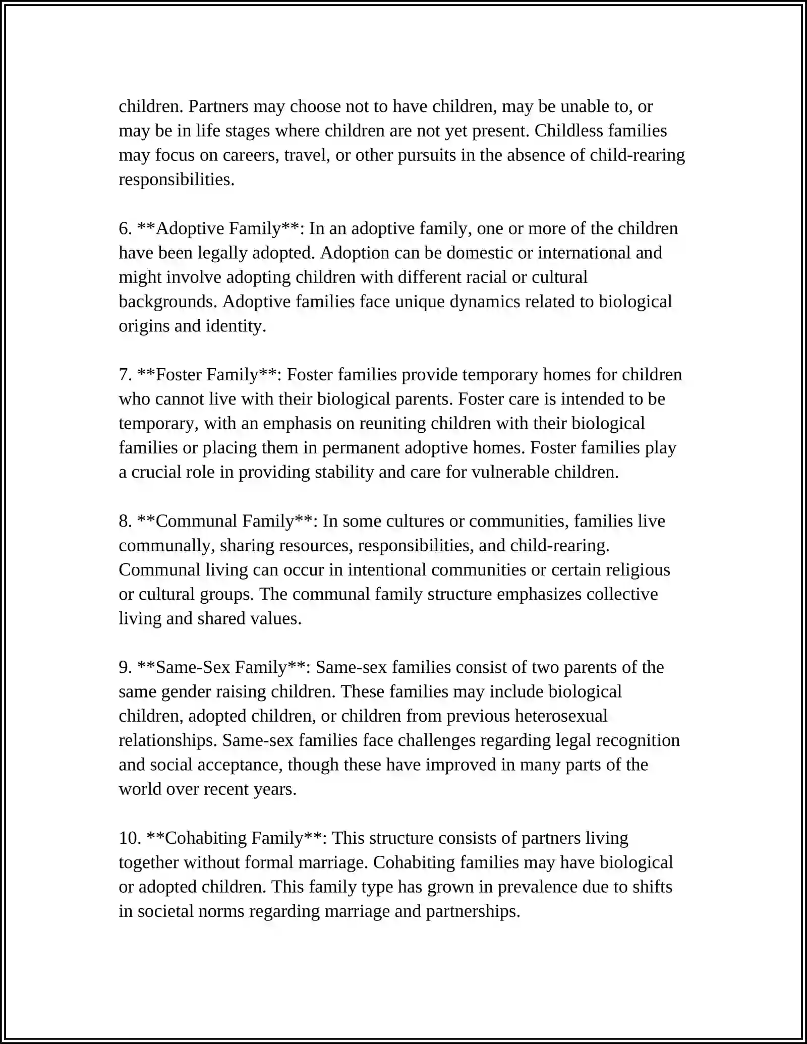 Types of Family Structures 4