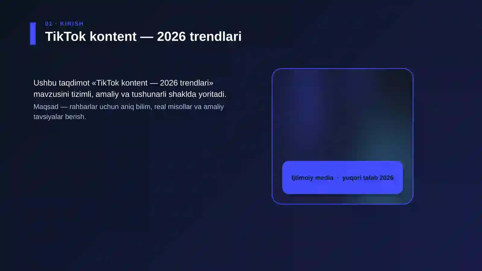 TikTok kontent — 2026 trendlari 4