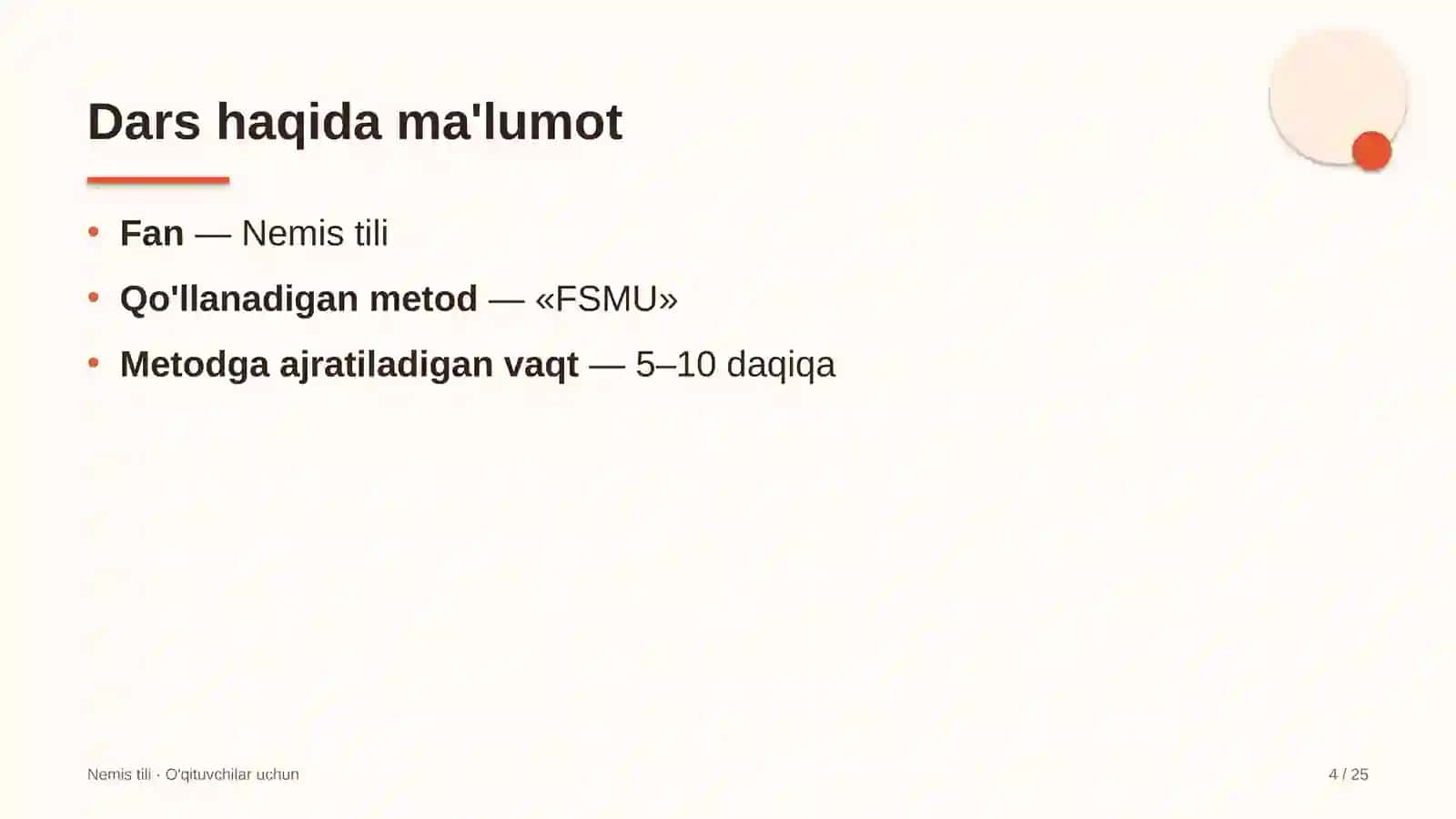 nemis tili darslarida fsmu metodidan foydalanish 3769 4