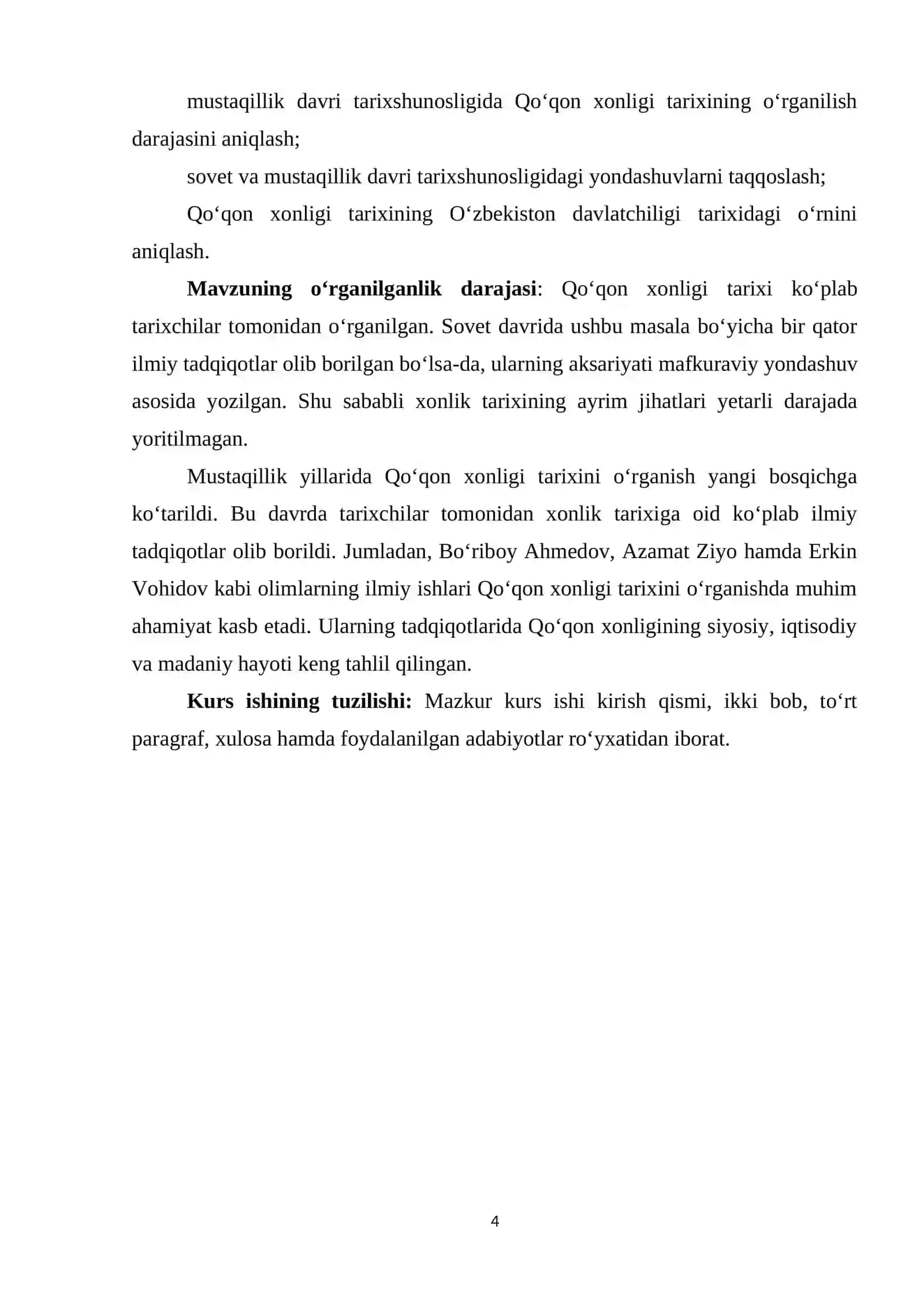 Qo’qon xonligi tarixining Sovet va mustaqillik davri tarixshunoslik talqini 4