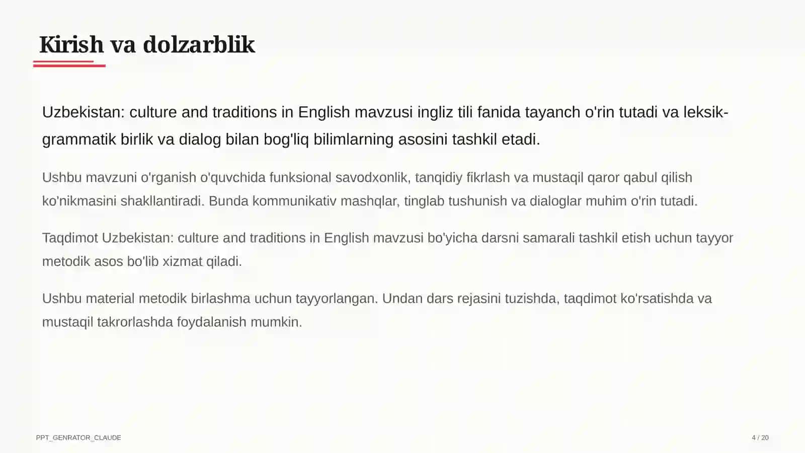 Ingliz tili (1–11) — metodik birlashma uchun 4