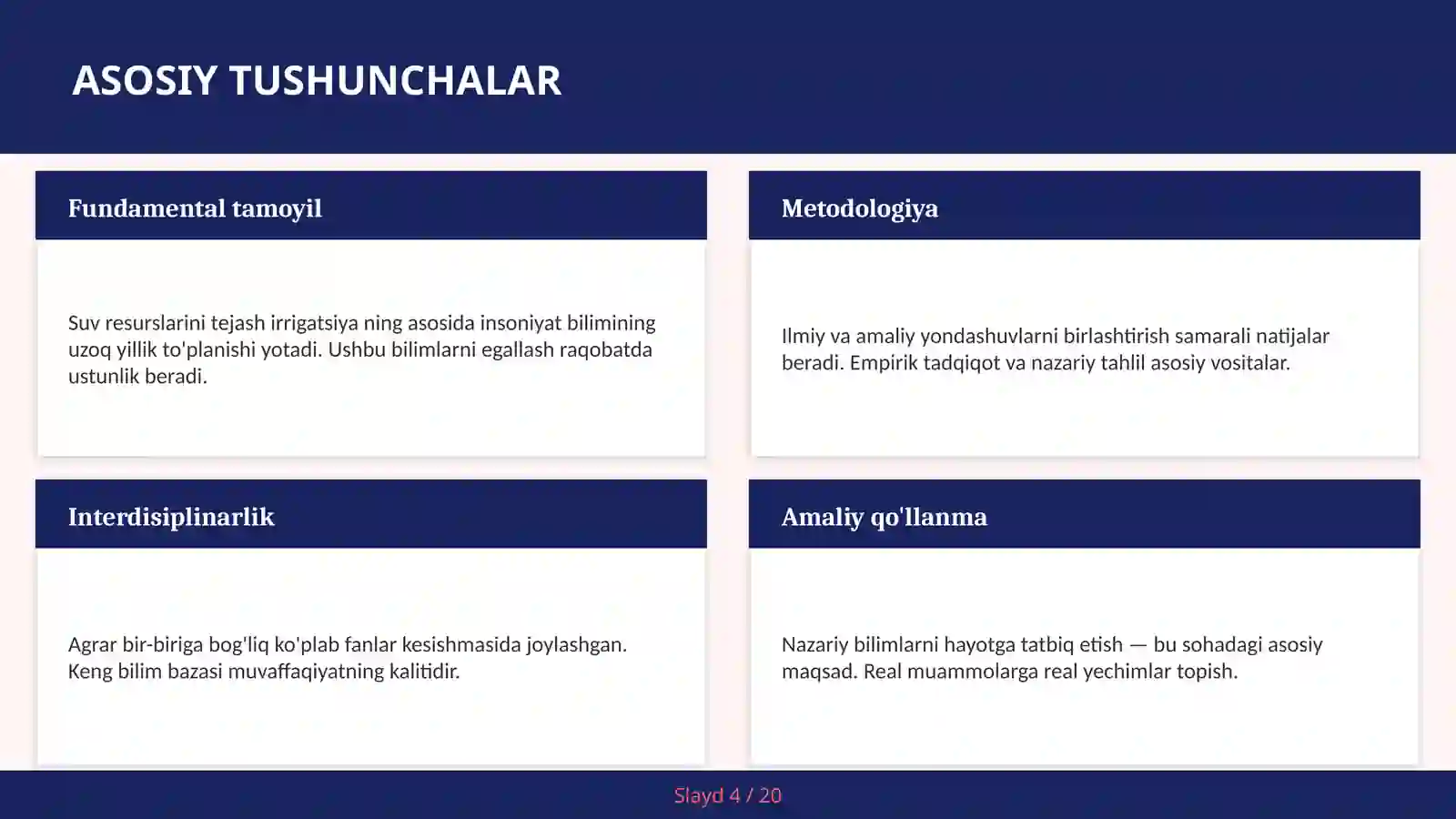 Suv resurslarini tejash irrigatsiya 4
