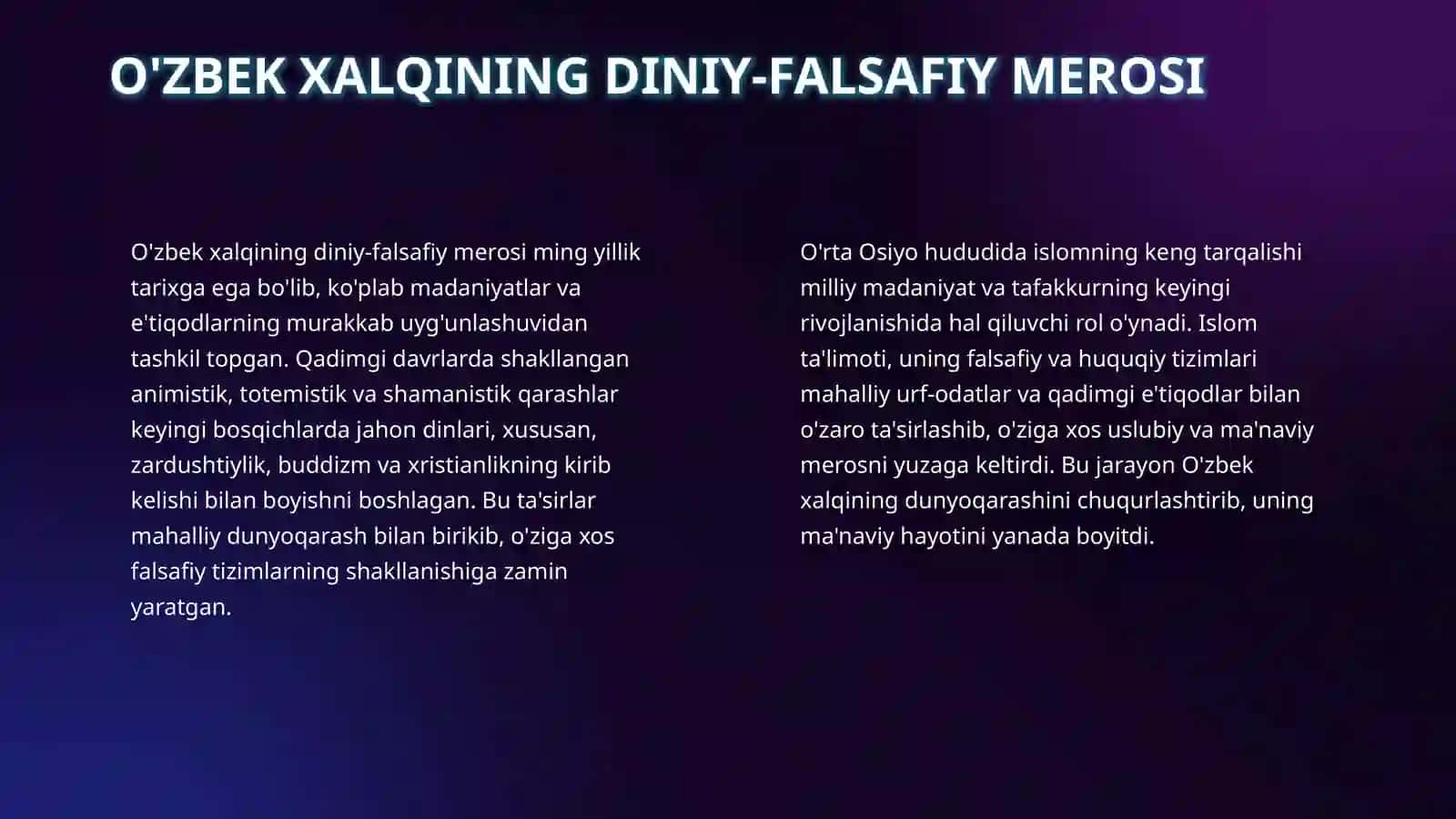 milliy din 4