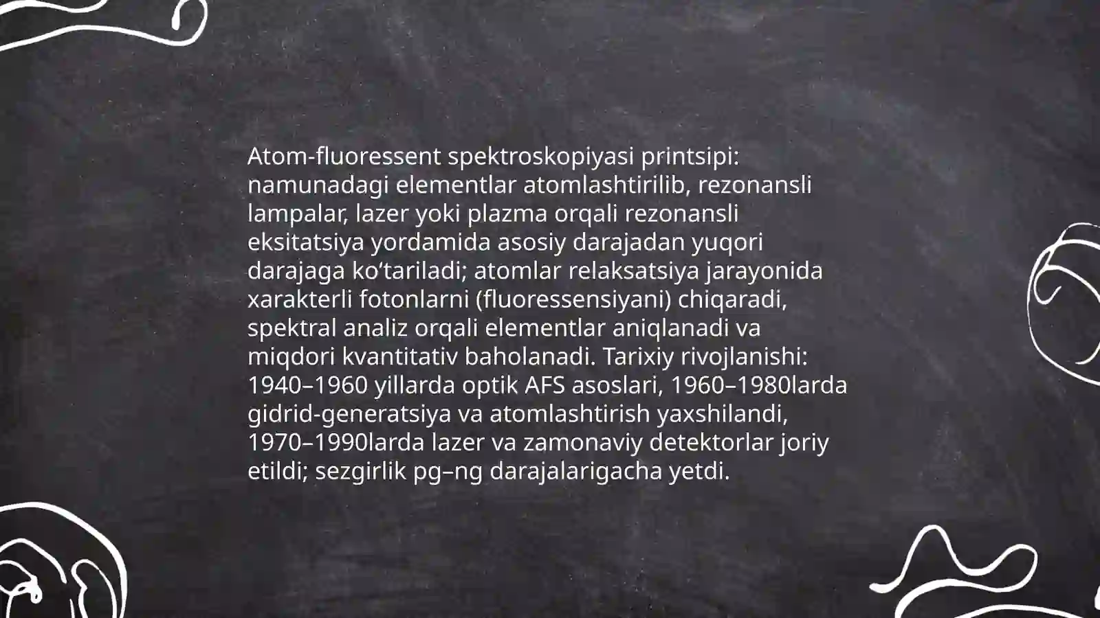 Atom-fluoressent analiz metodi 4