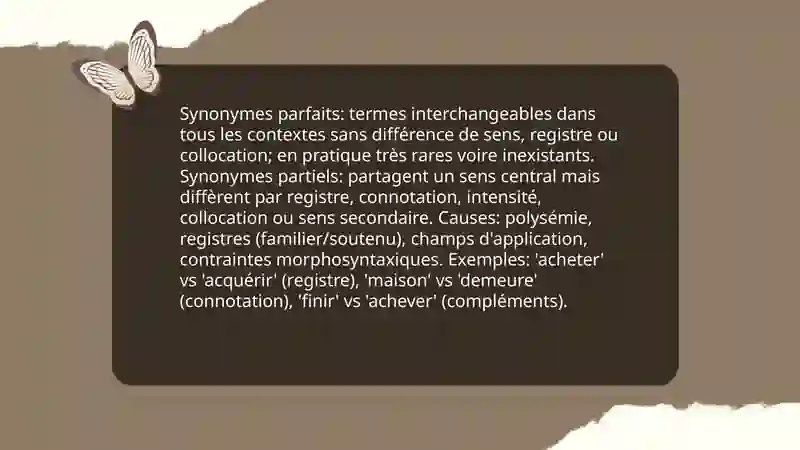 Synonymes 4