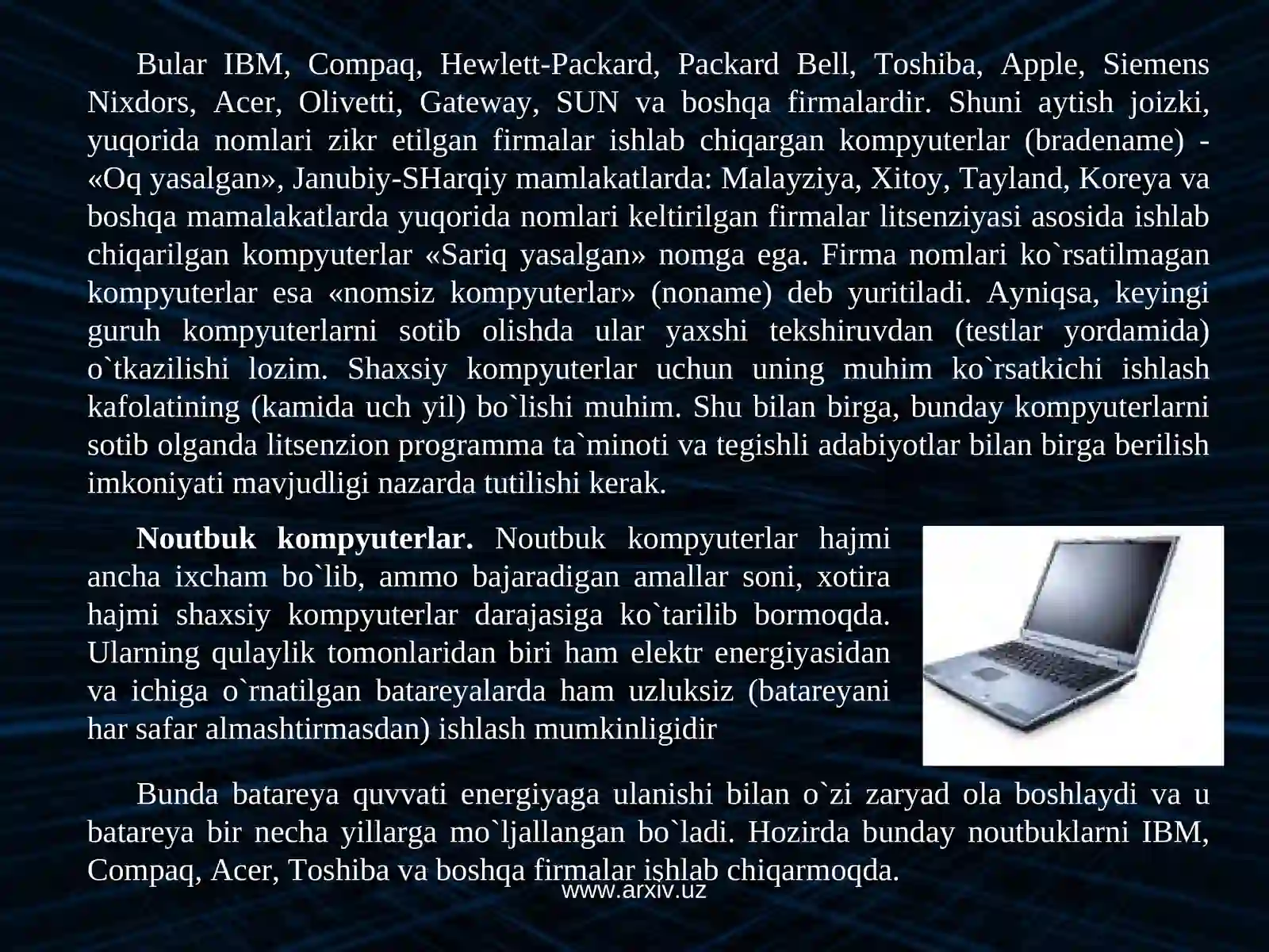 Shaxsiy kompyuterning dasturiy ta'minoti 4