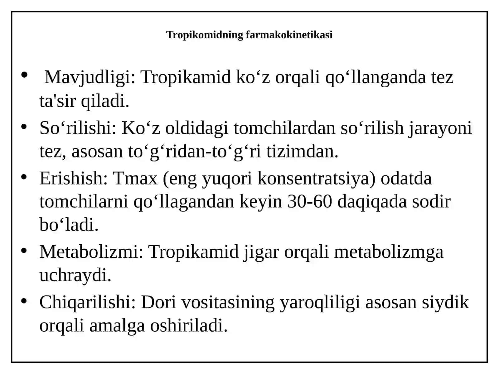 Tropikamid 4