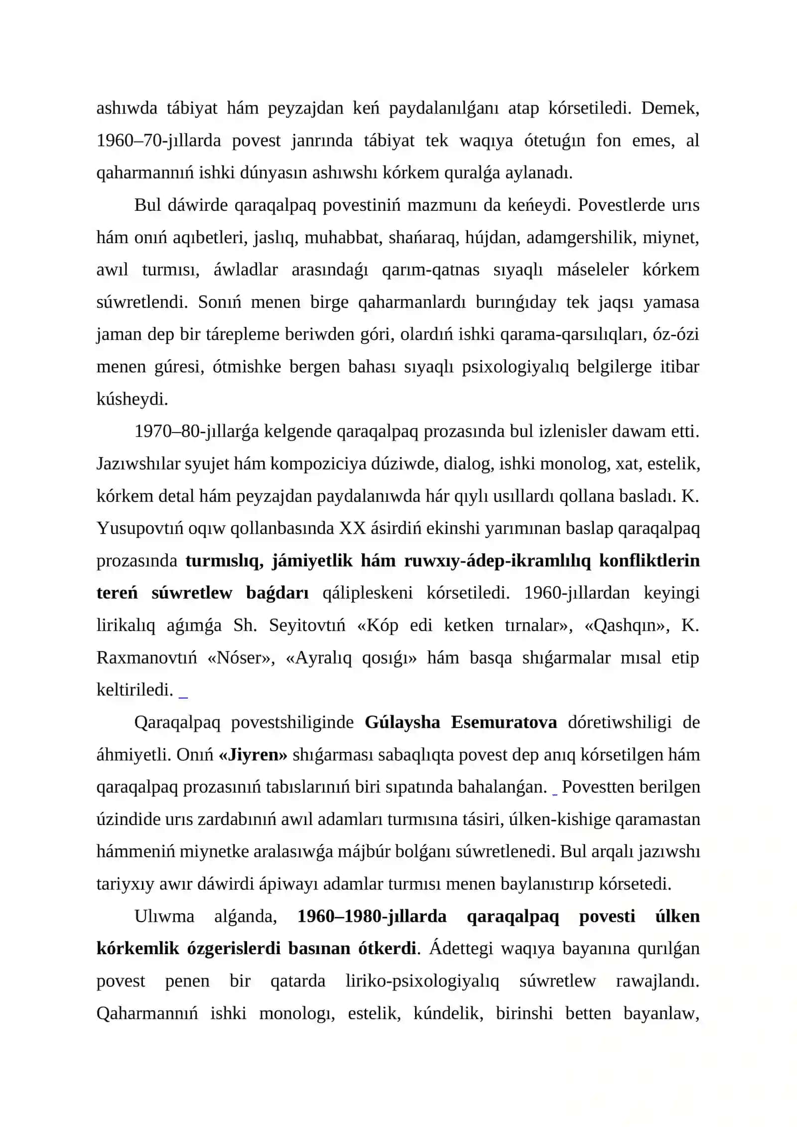 Qaraqalpaq Povestleri 1960-1980-jıllardaǵı 4