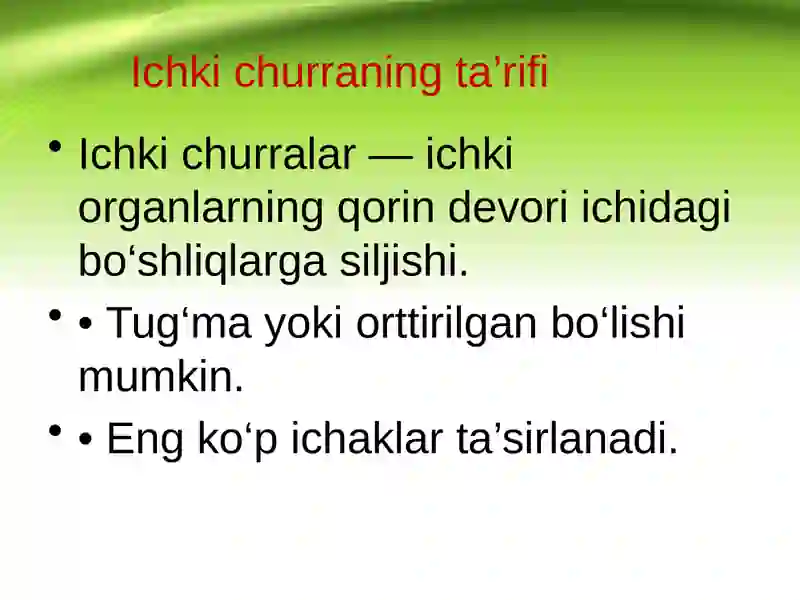 Ichki churralar 4