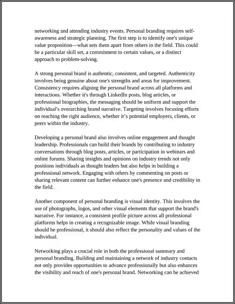 PROFESSIONAL PROFILE AND MY SPECIALTY 4