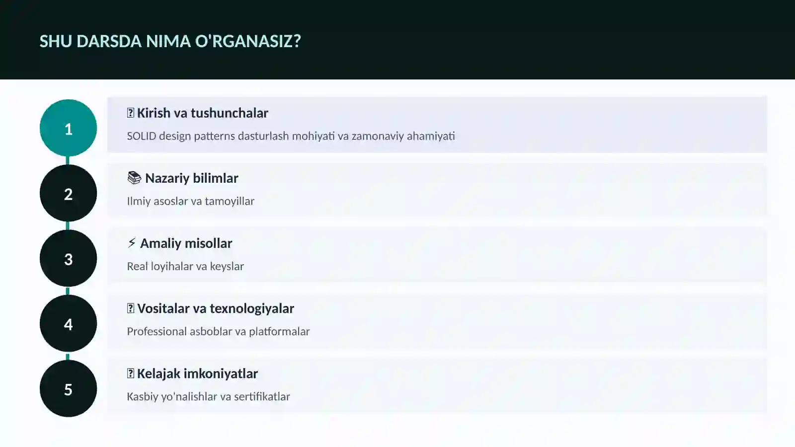 DASTURLASH VA KODLASH 4