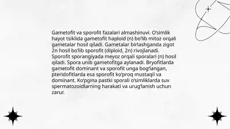Tuban sporali o‘simliklaming tuzilishi, ko‘payishi va ahamiyati 4