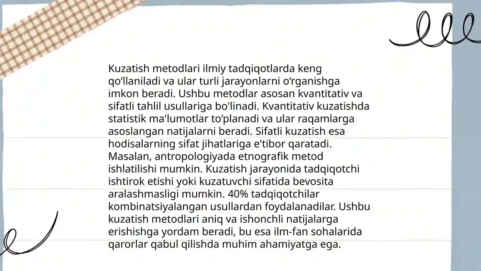 Hozirgi zamon psixologiyasining tadqiqot metodlari 4