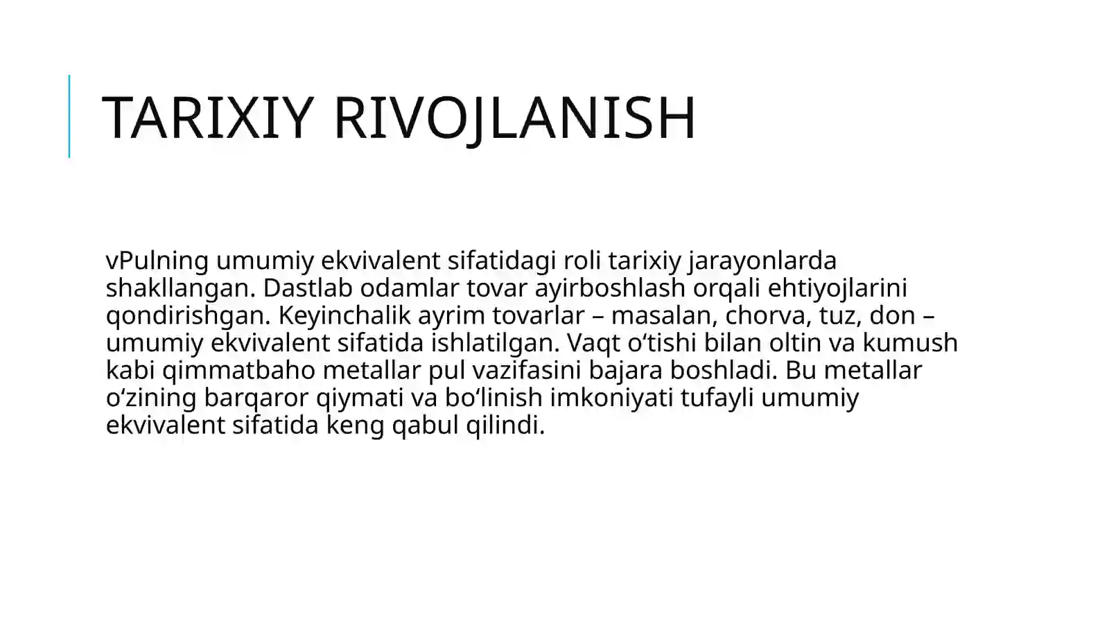Pul umumiy ekvivalent  sifatida.pptx 4