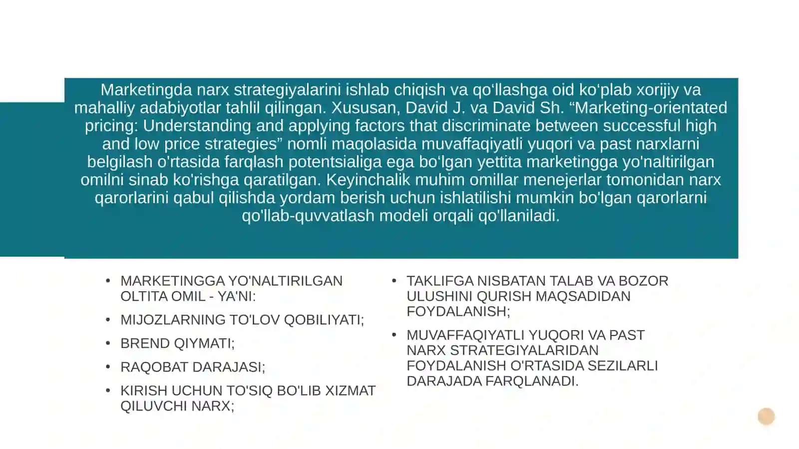 Raqamli marketing kampaniyasi narx siyosati 4