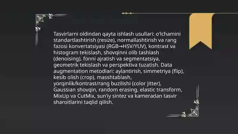 Oziq-ovqat mahsulotlarini identifikatsiya qilishda sun’iy intellekt va kompyuterli (mashinali) o‘qitish usullari 4