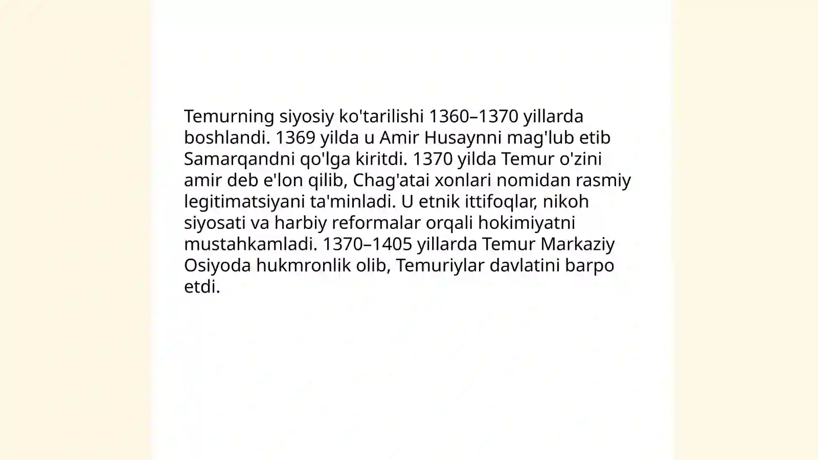 Sohibqiron Amir Temur 4