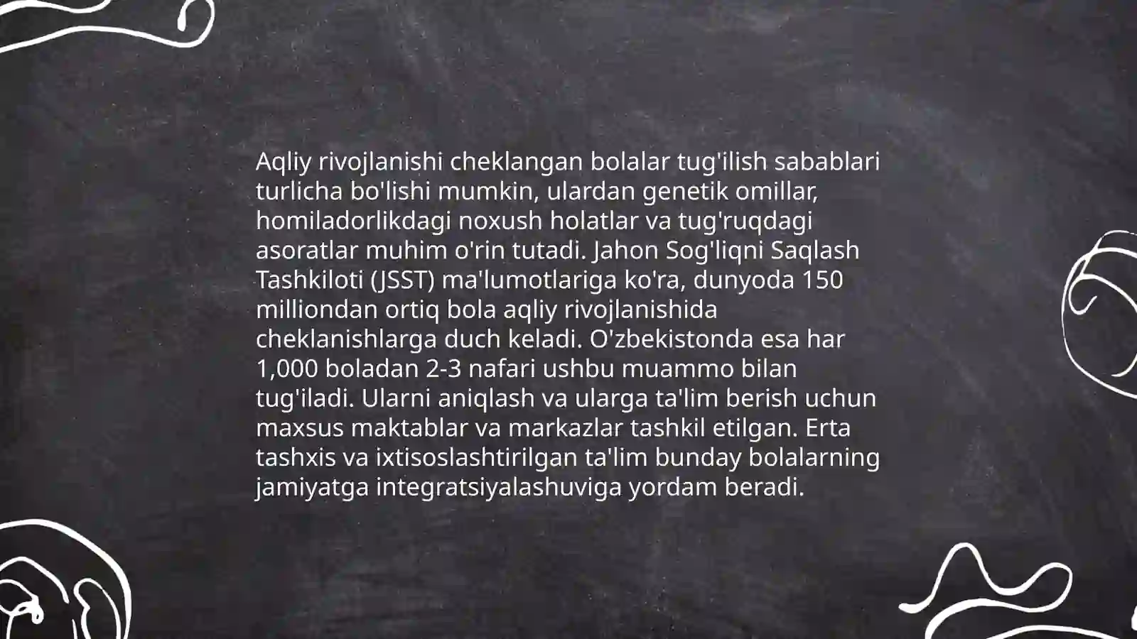 Imkoniyati cheklangan bolalar turlari va ularni inklyuziv ta’limga jalb etish Inklyuziv ta’limga bo‘lgan ehtiyojlar va sabablari 4