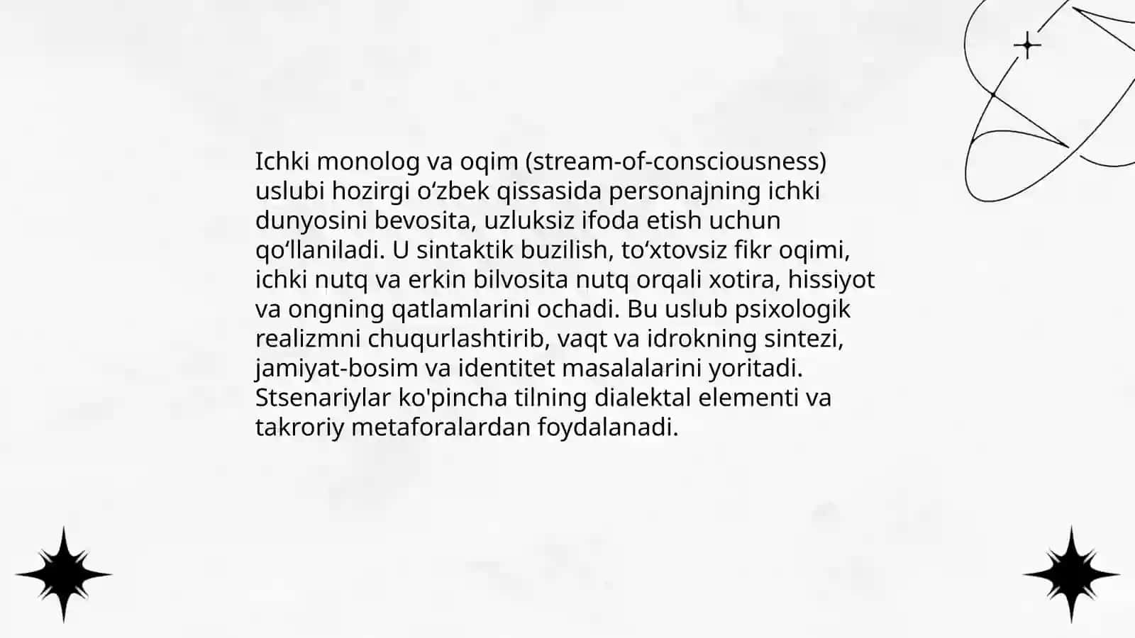 Hozirgi oʻzbek qissachiligida badiiy psixologizimning nazariy asoslari 4