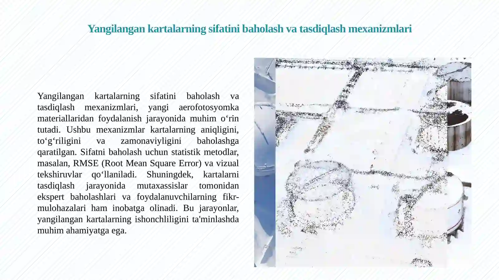 Yangi aerofotosyomka materiallaridan foydalanib kartalarni yangilash metodikasi 4