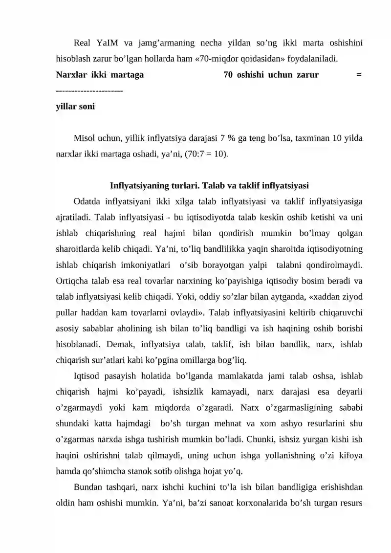 Inflyatsiya va ishsizlik o'rtasidagi bog'liqlikni tahlil qilish Fillips egri chiziqli 4