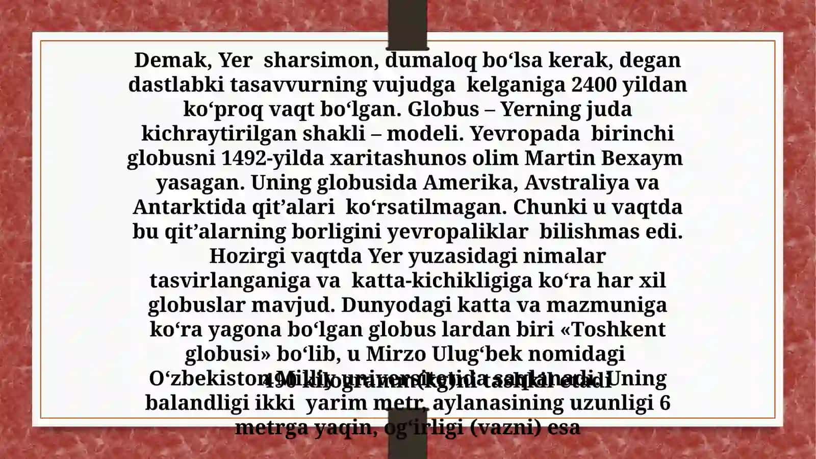 YERNING SHAKLI VA O’LCHAMLARI 4