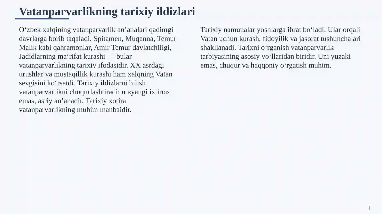 VATANPARVARLIK VA FUQAROLIK MAS’ULIYATI 4