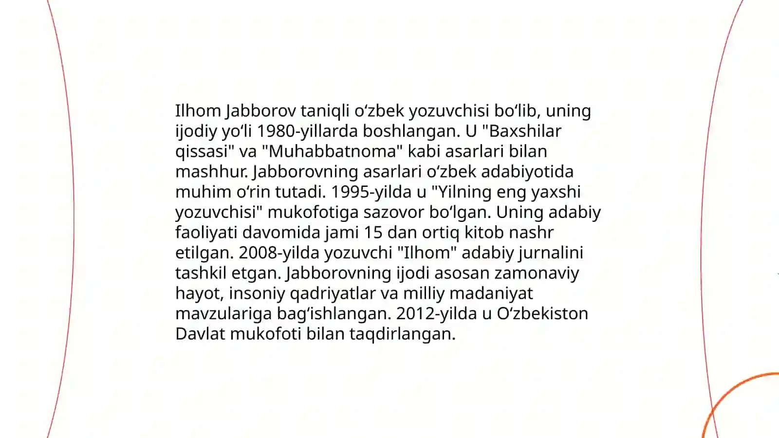 Haykaltarosh Ilhom Jabborov hayoti va ijodi 4