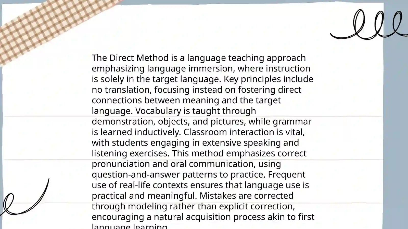 The direct method 4