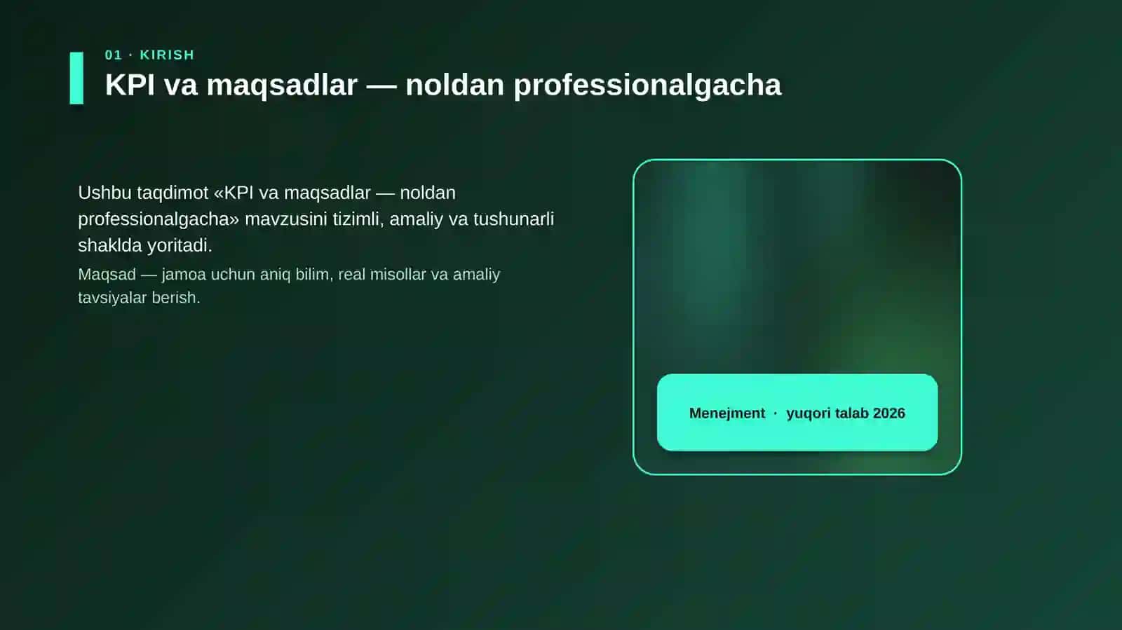 KPI va maqsadlar — noldan professionalgacha 4