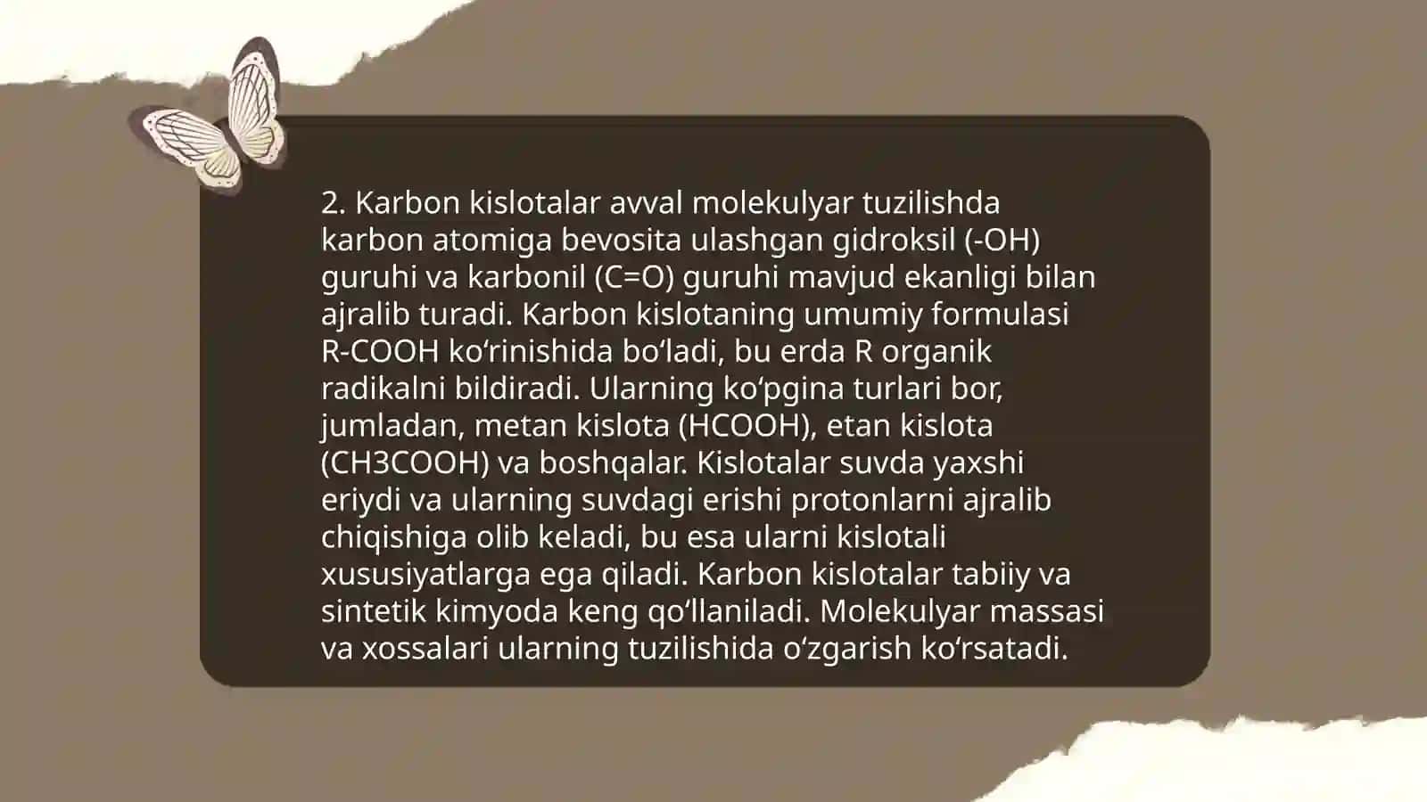Karbon kislotalar va ularning xossalari 4