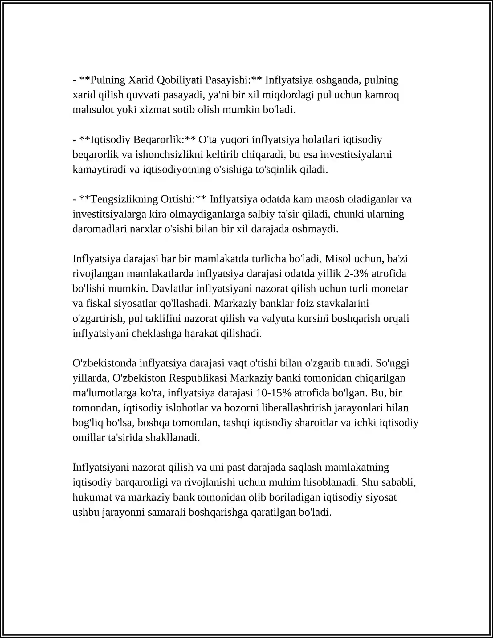 INFLYATSIYANING MOHIYATI VA SABABLARI 4