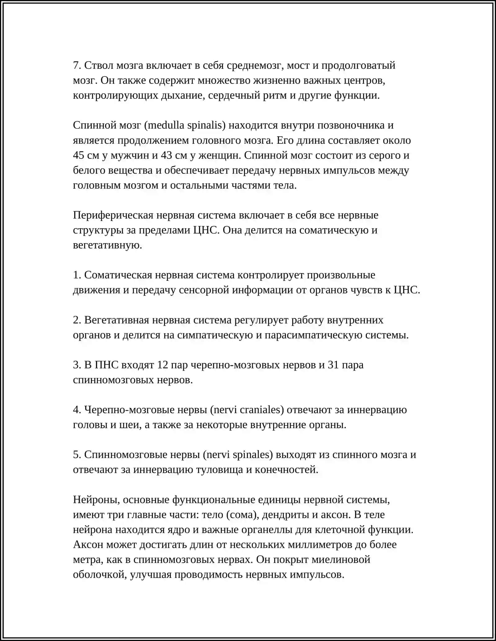 НЕРВНАЯ СИСТЕМА 4