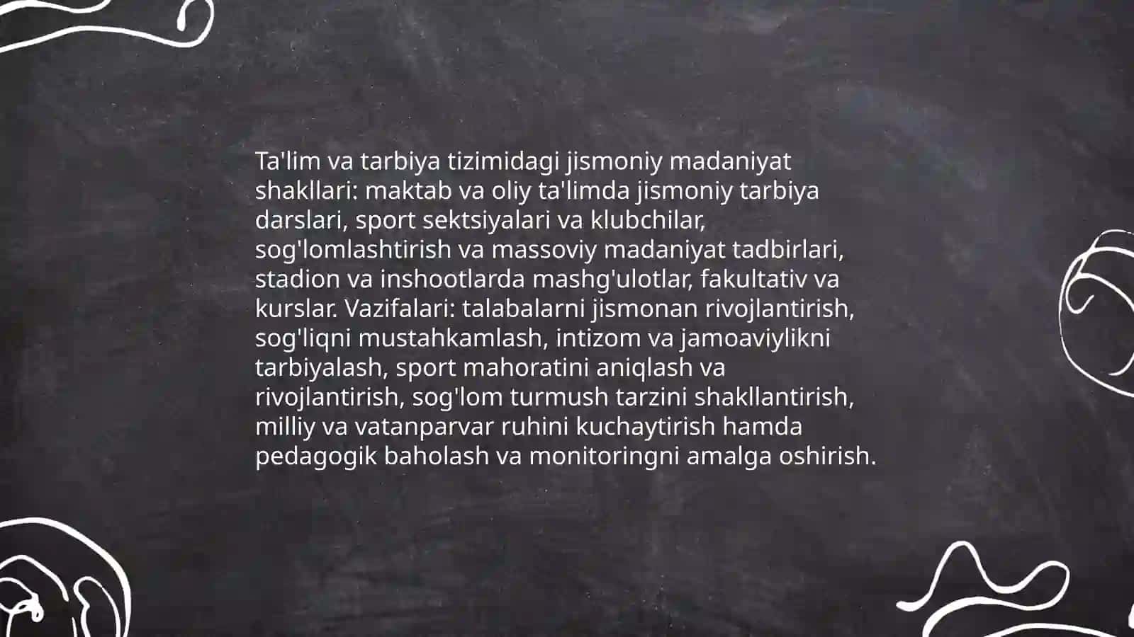 Jismoniy madaniyatning jamiyatdagi vazifalari va shakllari 4