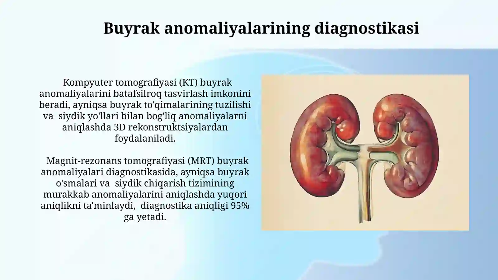 Buyrak anatomiyasi rasmi va buyrak tugʻma anamoliyalari rasmi 4