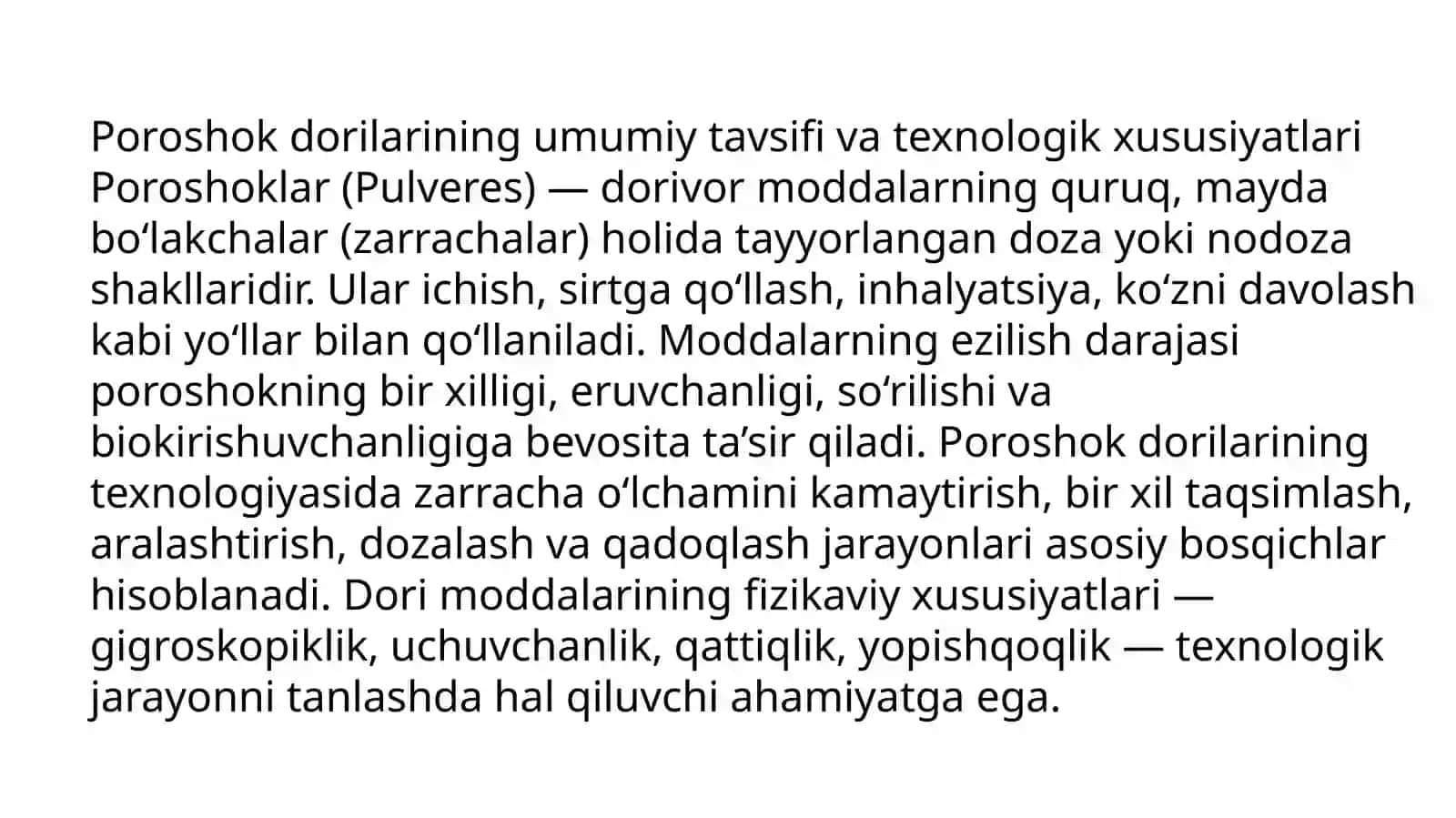 Poroshoklar texnologiyasi 4