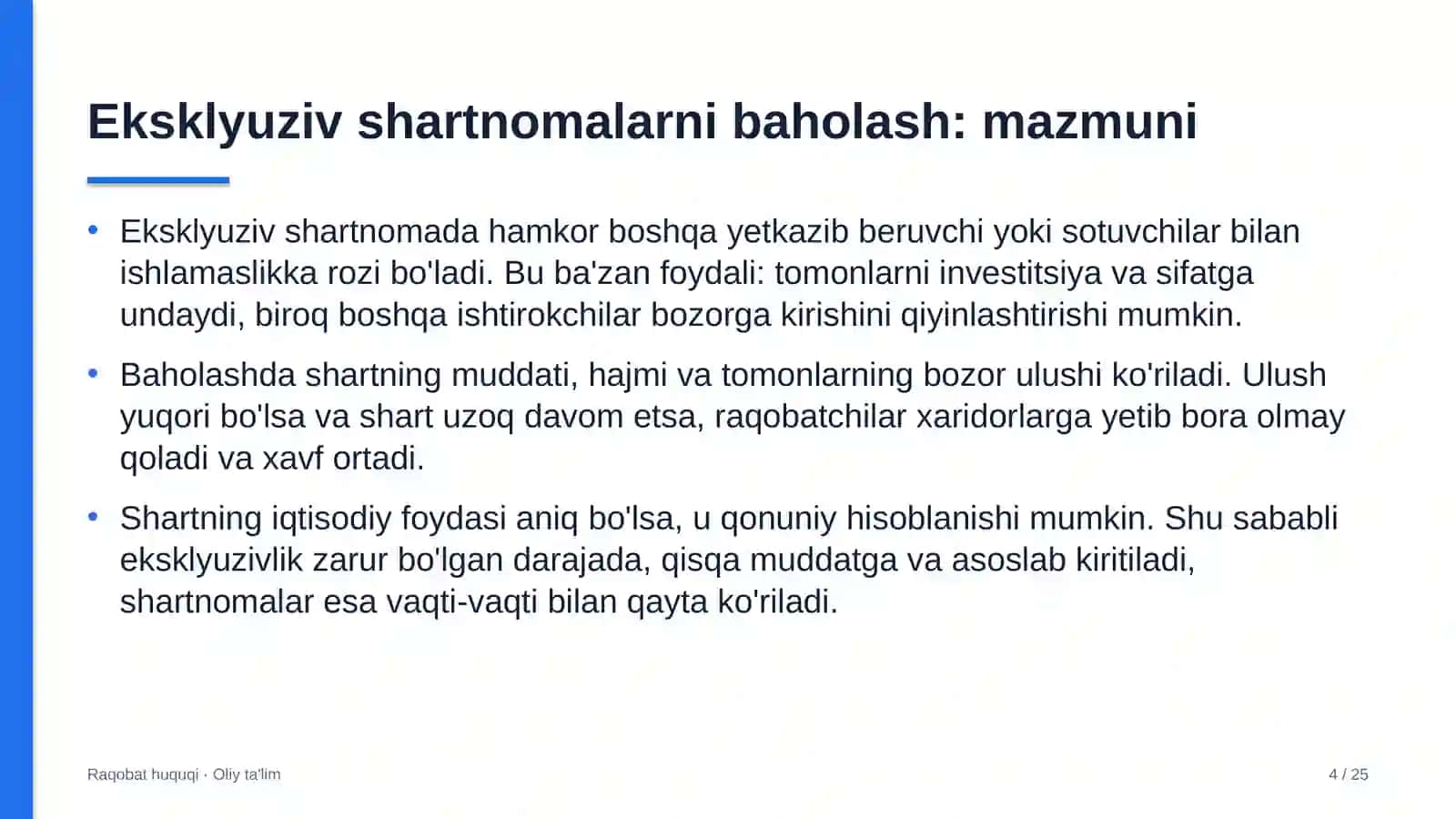 aqlli shahar loyihalarida eksklyuziv shartnomalarni raqobat nuqtai nazaridan baholash 7102 4