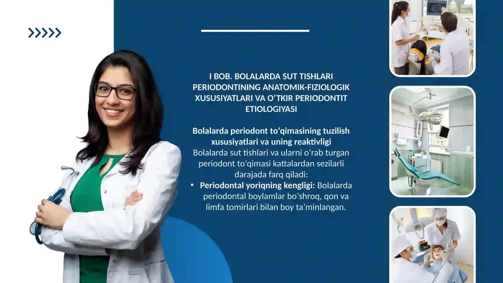 Bolalarda sut tishlarda kechuvchi o’tkir periodontitga xos sub’yektiv va ob’yektiv belgilarni aniqlash 4