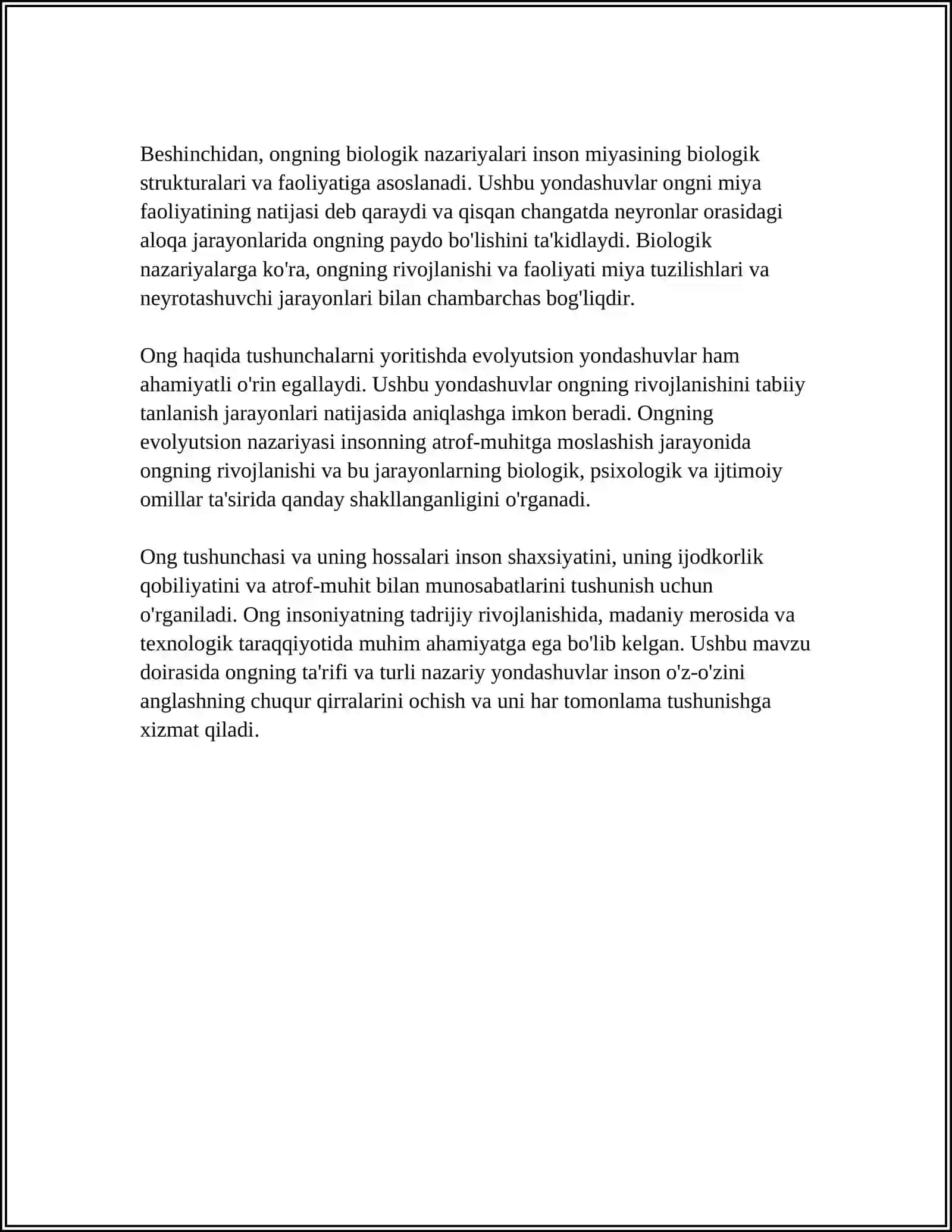 Ong haqida tushuncha va uning hossalari 4