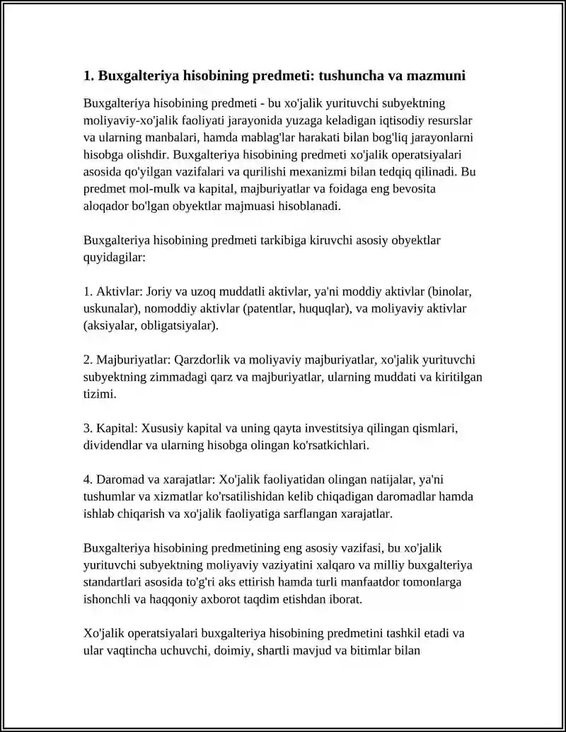 BUXGALTERIYA HISOBINING PREDMETI VA USULLARI 4