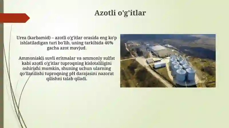 Azot va uning birikmalarini olinish va xosalari 4
