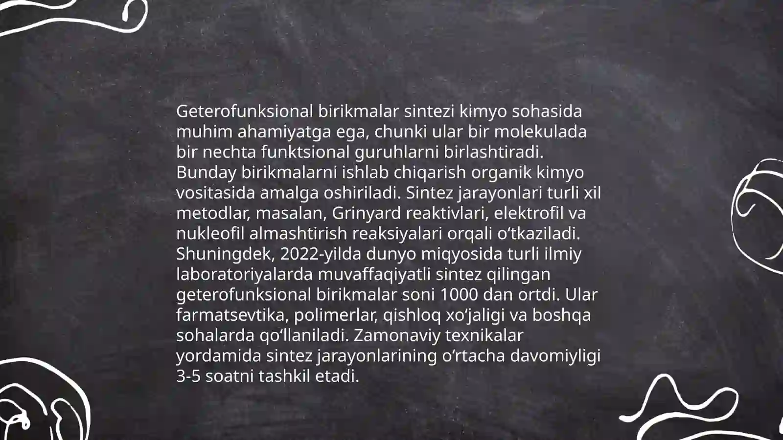 Geterofunksional birikmalar kimyosi 4